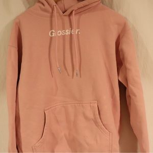 GLOSSIER official pink hoodie